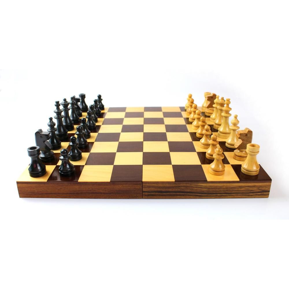 Jogo de xadrez Staunton Profissional com tabuleiro tipo estojo