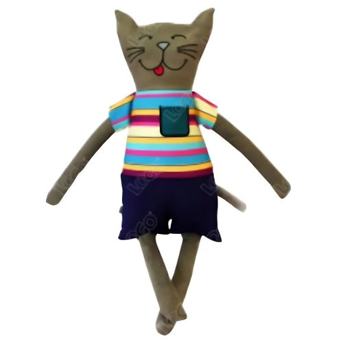 pelúcia gato cinza grande