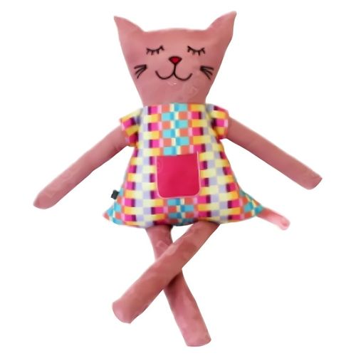 pelúcia gata rosa média