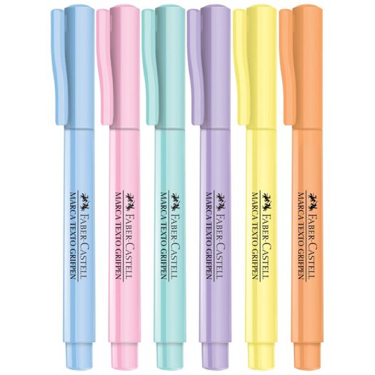 marca texto grifpen pastel 6 uniades marca texto grifpen pastel 6 uniades