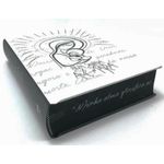 bíblia sagrada - preta e branca - maria bíblia sagrada - preta e branca - maria