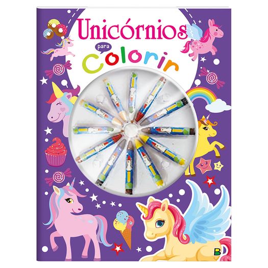 cores em ação - unicórnios para colorir