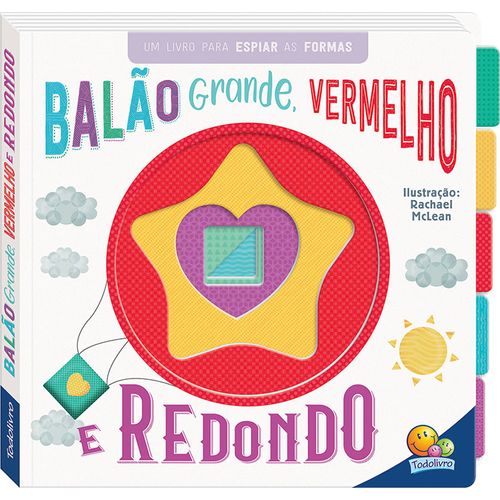 primeiros conceitos - janelinhas espertas - balao grande vermelho e redondo