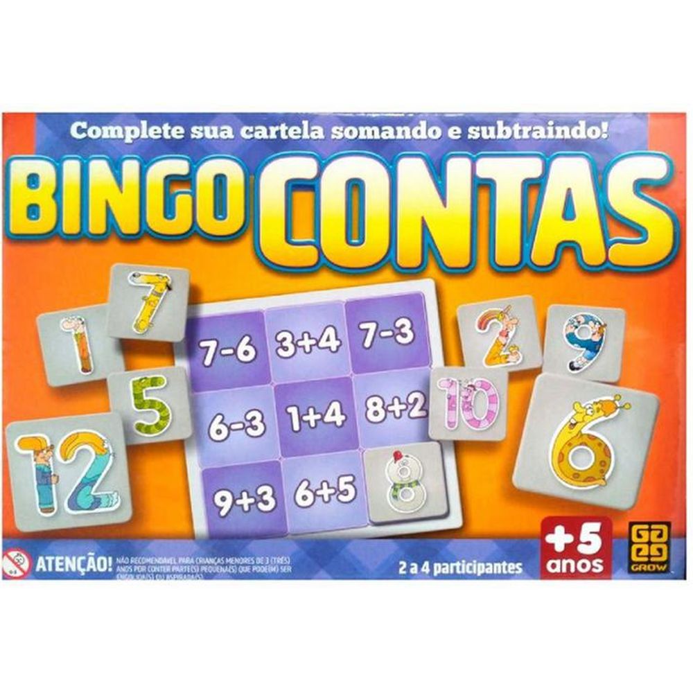 Jogo Bingo Contas - Loja Grow