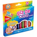 giz de cera 12 cores jumbo giz de cera 12 cores jumbo