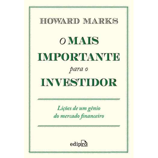 o mais importante para o investidor o mais importante para o investidor