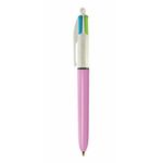 caneta esferográfica 4 cores rosa refresh 1.0mm 930205 bic blister