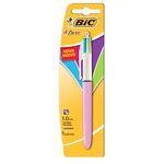 caneta esferográfica 4 cores rosa refresh 1.0mm 930205 bic blister caneta esferográfica 4 cores rosa refresh 1.0mm 930205 bic blister