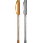 caneta esferográrica trilux ponta fina prata/dourada sm/032po faber blister caneta esferográrica trilux ponta fina prata/dourada sm/032po faber blister