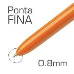 caneta esferográfica 4 cores original fine 0.8mm ponta fina 929820 bic blister