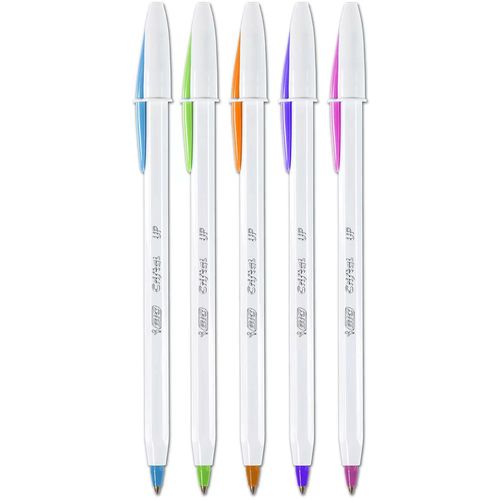 caneta esferográfica 5 cores cristal