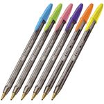caneta-esf-6-cores-cristal-neon-bic
