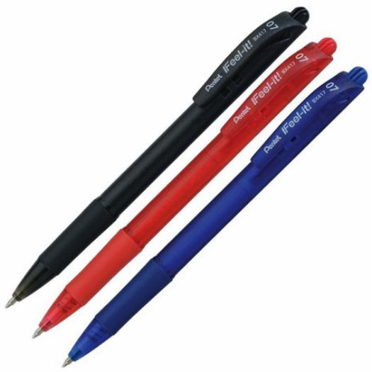 caneta esf 0,7mm preta/vermelha/azul pentel caneta esf 0,7mm preta/vermelha/azul pentel