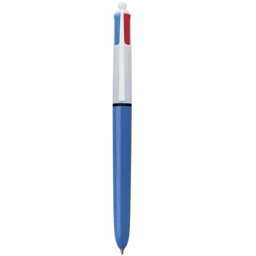 caneta esferográfica 4 cores 1.0mm ponta media 845962 azul preta verde vermelha bic blister