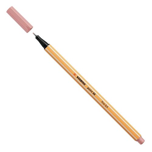 caneta hidrográfica 0.4mm blush stabilo 88/28 sertic