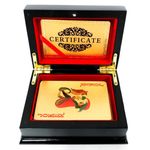 caixa de madeira preta com 1 baralho completo dourado luxo caixa de madeira preta com 1 baralho completo dourado luxo