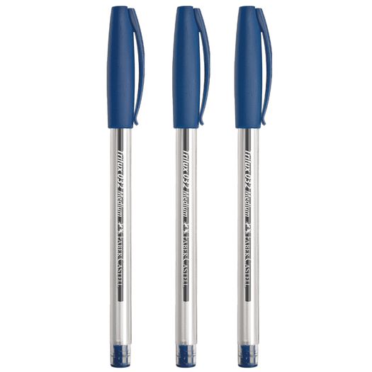 caneta esferográfica azul 3 unidades caneta esferográfica azul 3 unidades