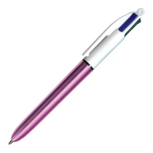caneta-esferografica-4-cores-corpo-rosa-metalico-1.0mm-ponta-media-904222-azul-preta-vermelha-verde