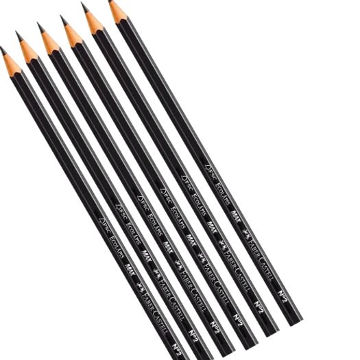 lápis grafite 2b 6 unidades faber lápis grafite 2b 6 unidades faber