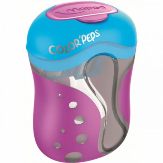 apontador com depósito 2 furos color peps apontador com depósito 2 furos color peps