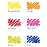 giz de cera big fantasia glitter neon 6 cores giz de cera big fantasia glitter neon 6 cores