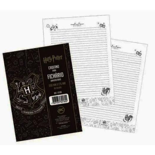 refil fichario pautado 96 folhas harry potter refil fichario pautado 96 folhas harry potter