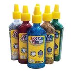 cola glitter 6 cores cola glitter 6 cores