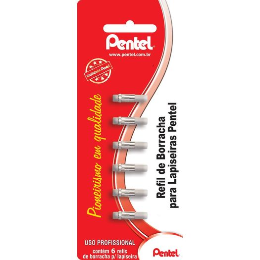refil borracha lapiseira 6 unidades refil borracha lapiseira 6 unidades