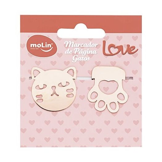 marcador de página love gato com 2 unidades marcador de página love gato com 2 unidades