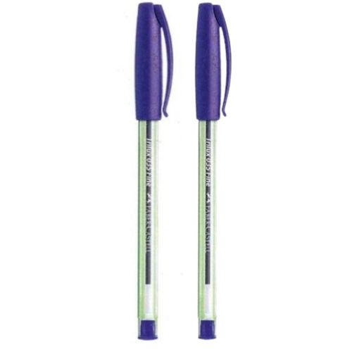 caneta esferográfica trilux ponta fina azul 2 unidades sm/tripfaz faber-castell