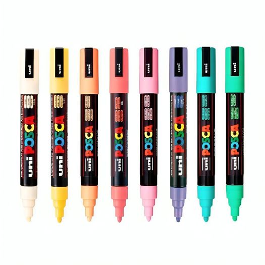 marcador permanente posca 8 unidades soft colors marcador permanente posca 8 unidades soft colors