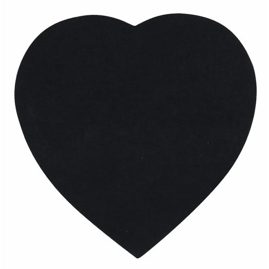 bloco adesivo coração 100 folhas pretas bloco adesivo coração 100 folhas pretas