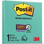 bloco post it 76x76mm 90f aqua splah 3m bloco post it 76x76mm 90f aqua splah 3m