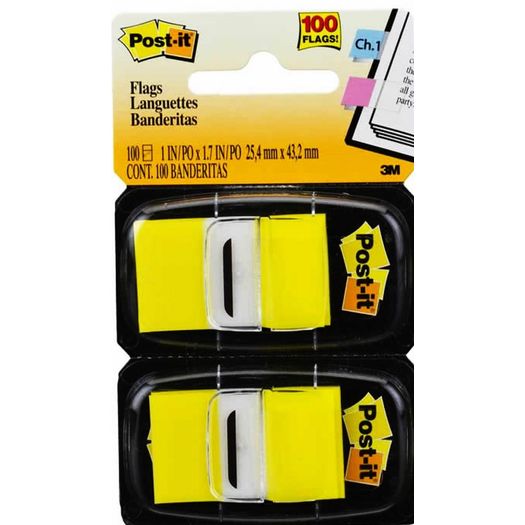 post-it flags 100 folhas amarelo post-it flags 100 folhas amarelo