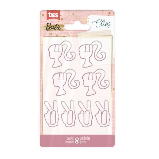 clips barbie pink com 8 unidades clips barbie pink com 8 unidades