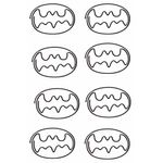 clips 30mm batman com 8 unidades clips 30mm batman com 8 unidades