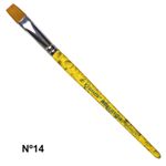 pincel chato 14 amarelo pincel chato 14 amarelo