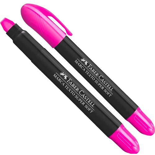 caneta marca texto gel rosa sm/155728 faber-castell