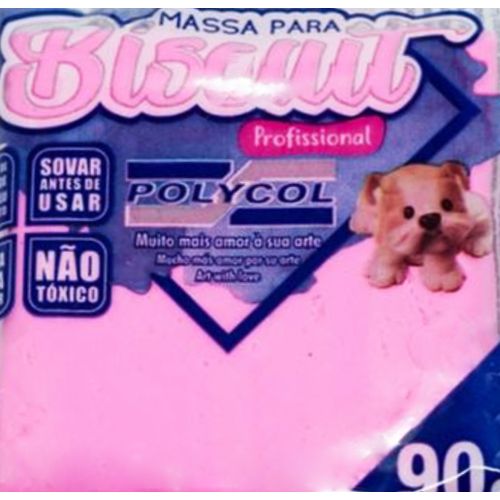 massa de biscuit 90 gramas rosa