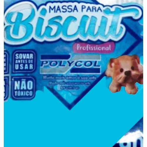 massa de biscuit 90 gramas azul celeste