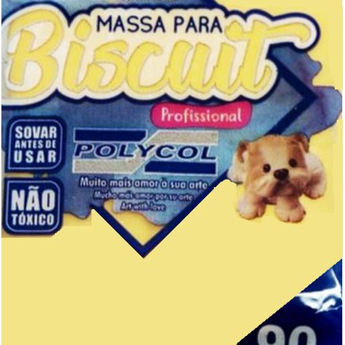 massa de biscuit 90 gramas amarelo ouro