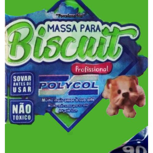 massa de biscuit 90 gramas verde folha