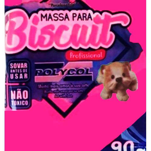 massa de biscuit 90 gramas rosa escuro msc90n-115 polycol
