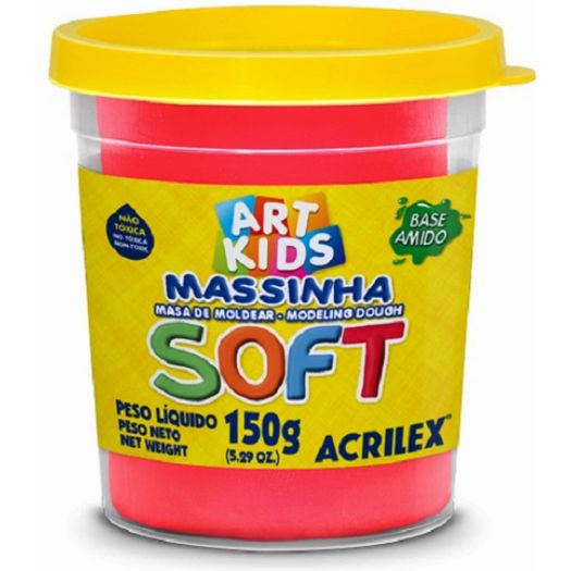 massa para modelar soft 150g vermelha massa para modelar soft 150g vermelha
