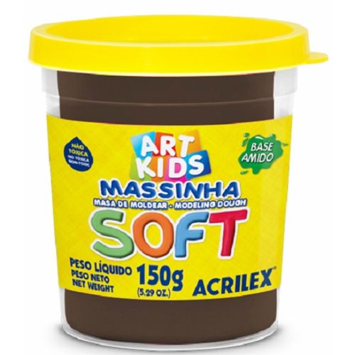 massa para modelar soft 150g chocolate