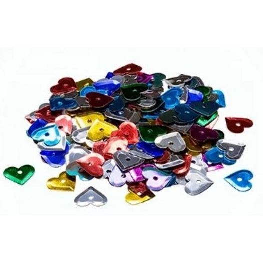 lantejoula coração mista 2g lantejoula coração mista 2g