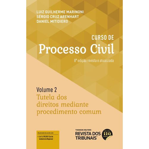 curso de processo civil 2 tutela dos direitos mediante procedimento comum