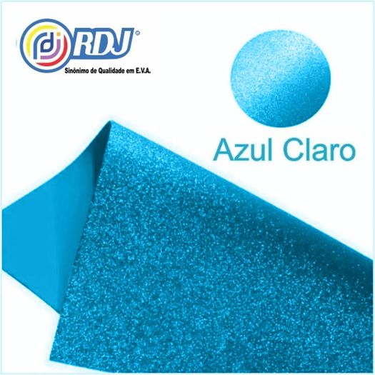 eva glitter azul claro eva glitter azul claro