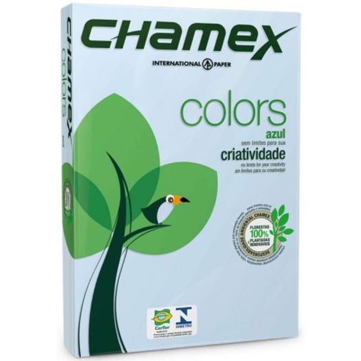 chamex color a4 azul 500 folhas chamex color a4 azul 500 folhas
