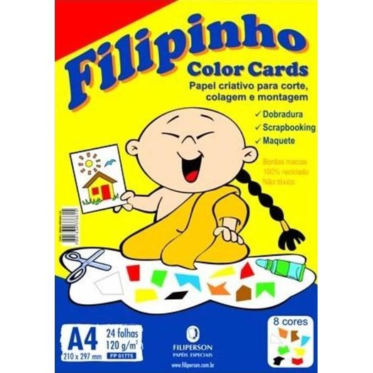papel filipinho color a4 24f 120g papel filipinho color a4 24f 120g